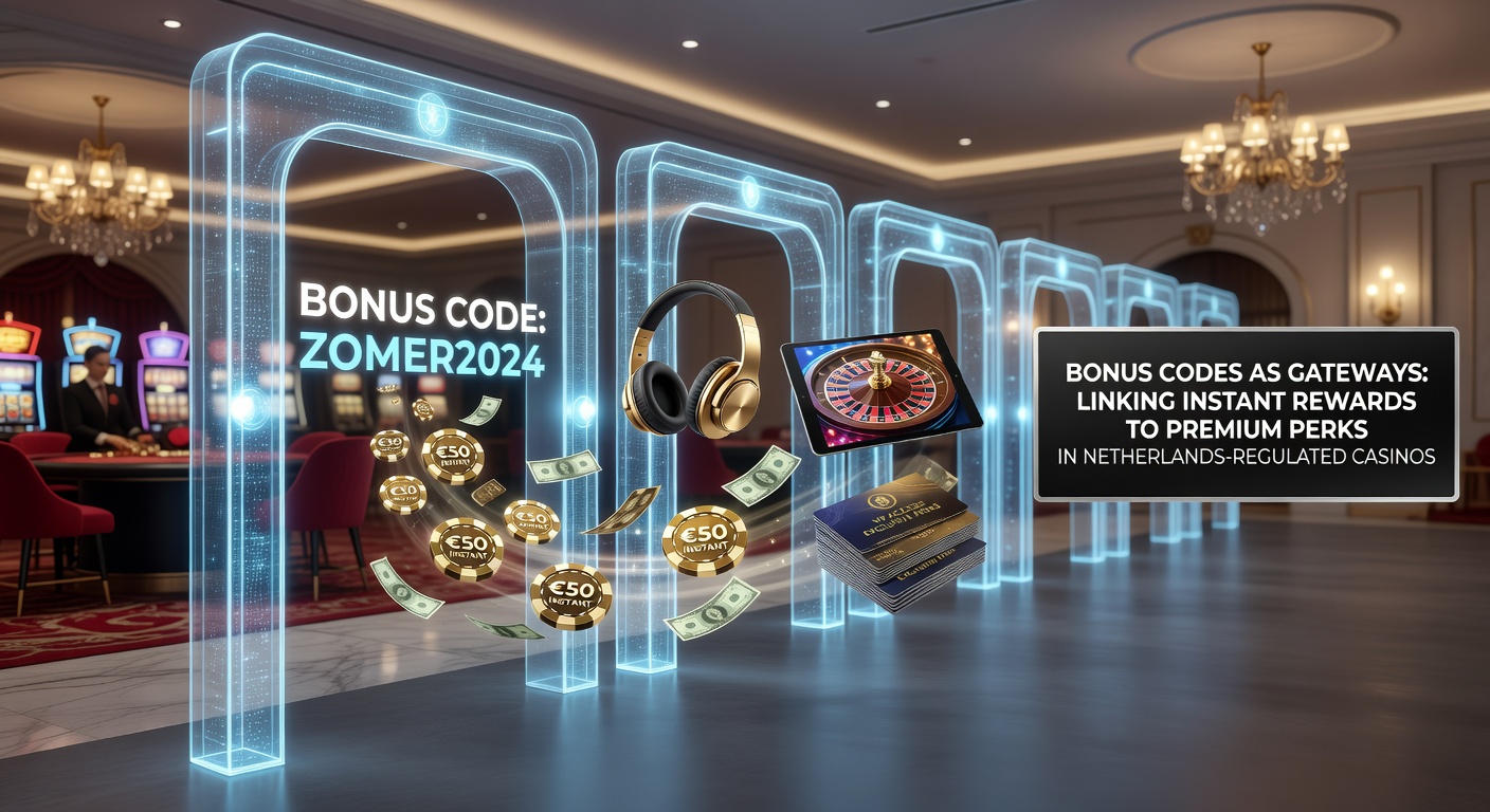 Schermafbeelding van een bonuscode-actie in een Nederlands online casino, met free spins en VIP-ladders zichtbaar