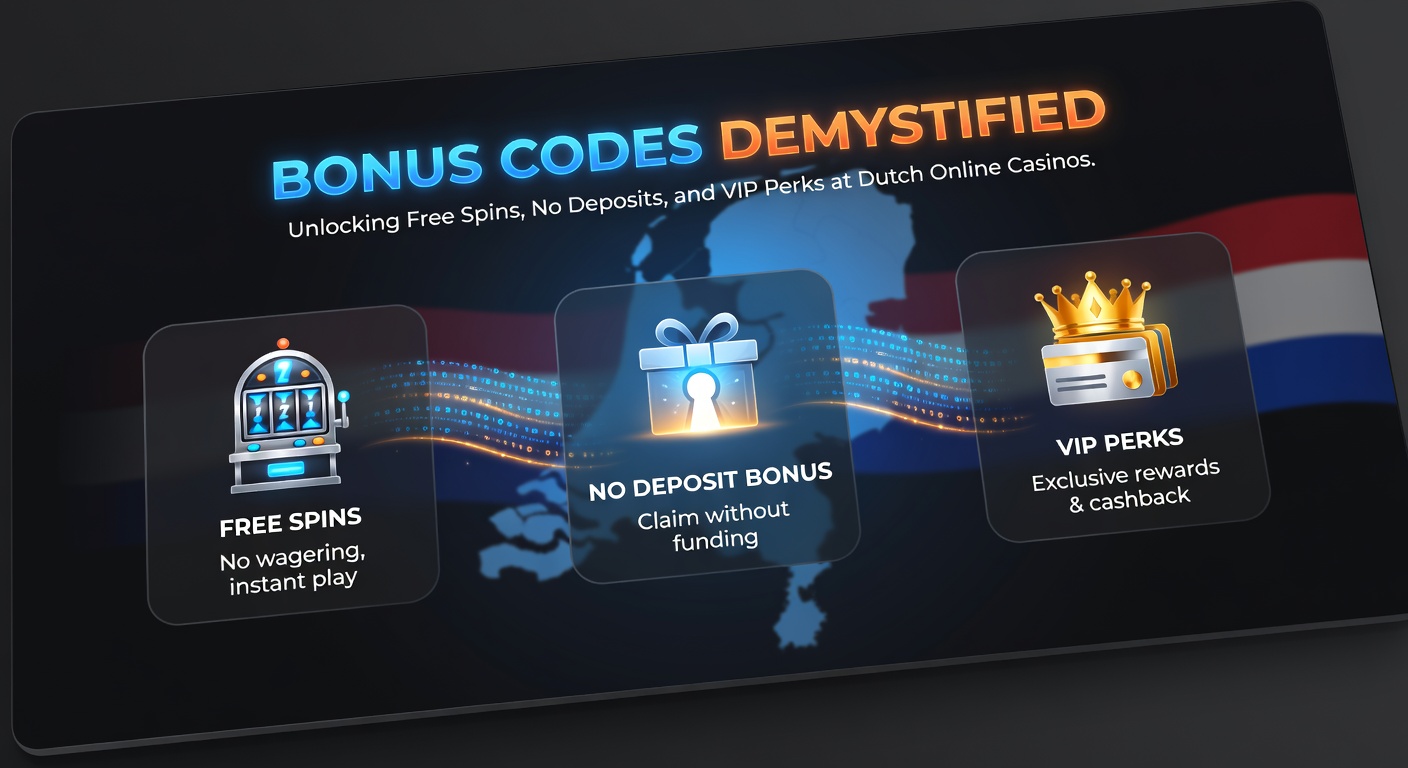 Grafiek met voorbeelden van VIP-perks en free spins promoties bij Nederlandse online casinos, inclusief bonuscode-invoer en beloningsstructuren