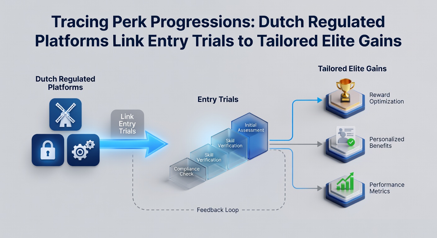 Grafiek die de progressie van instapbonussen naar VIP-niveaus toont op een Nederlands gereguleerd casino-platform